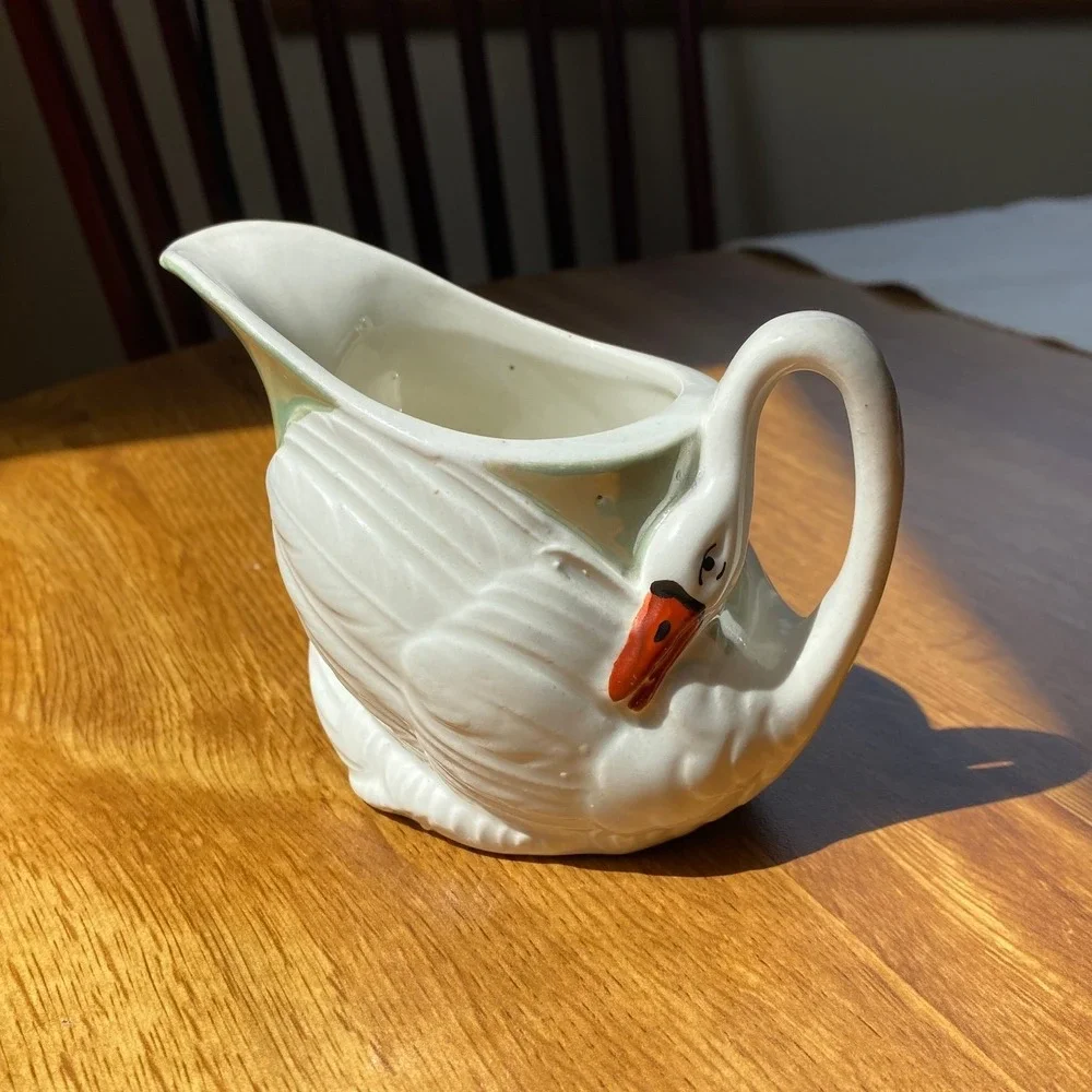 Vintage ceramic swan